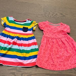 Mini Boden Multicolor Striped and Pink Patterned Dresses